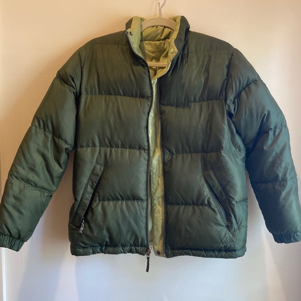L.L Bean reversible goose down jacket Women sz S